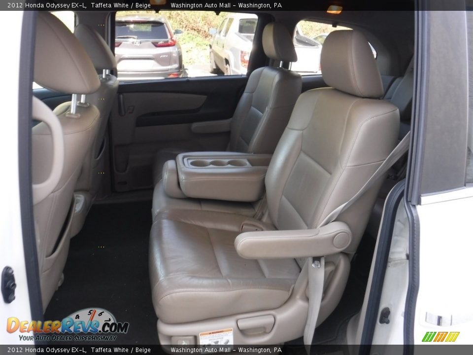 2012 Honda Odyssey EX-L Taffeta White / Beige Photo #27