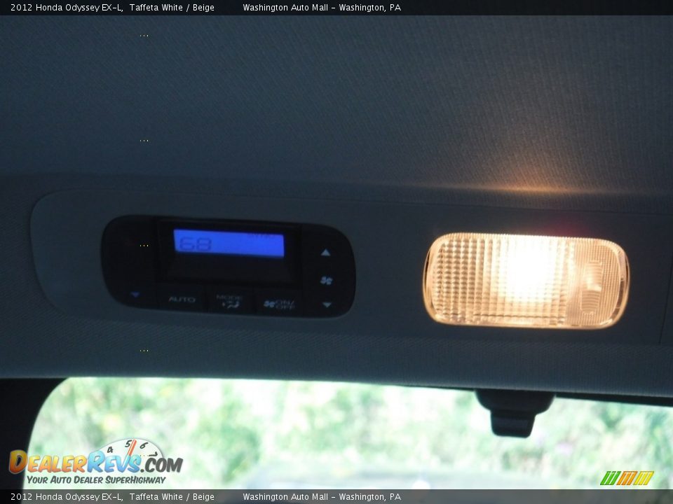 2012 Honda Odyssey EX-L Taffeta White / Beige Photo #28