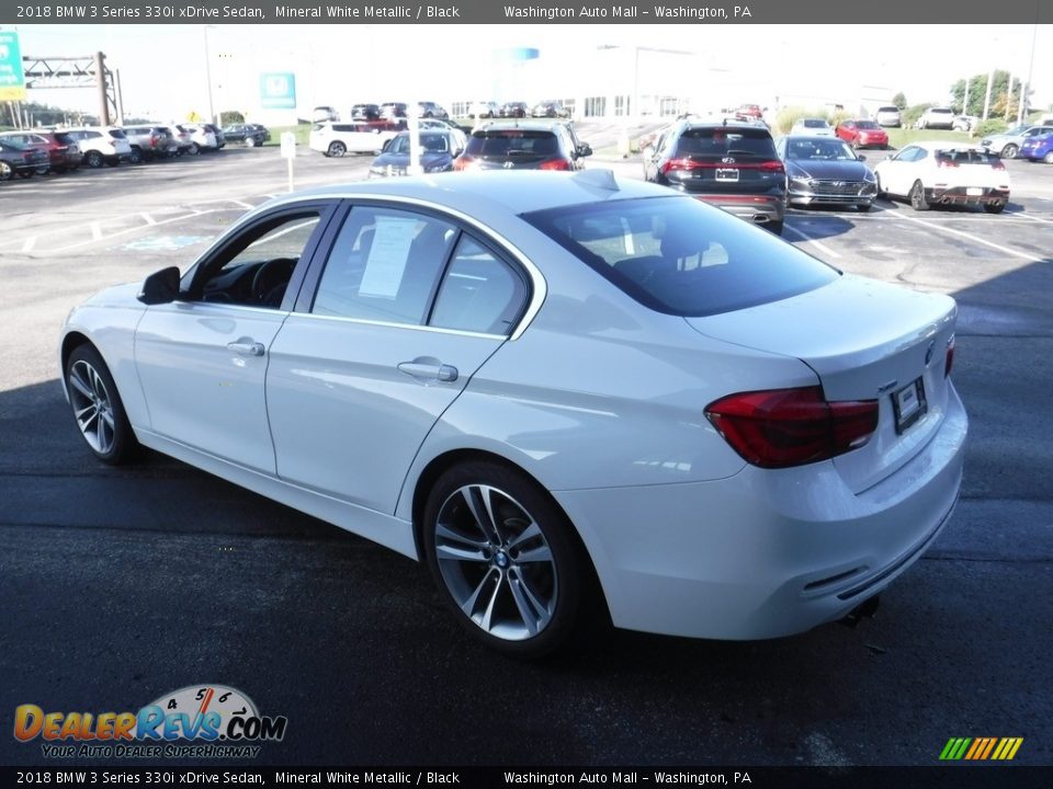 2018 BMW 3 Series 330i xDrive Sedan Mineral White Metallic / Black Photo #7