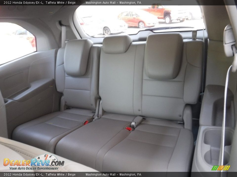 2012 Honda Odyssey EX-L Taffeta White / Beige Photo #29