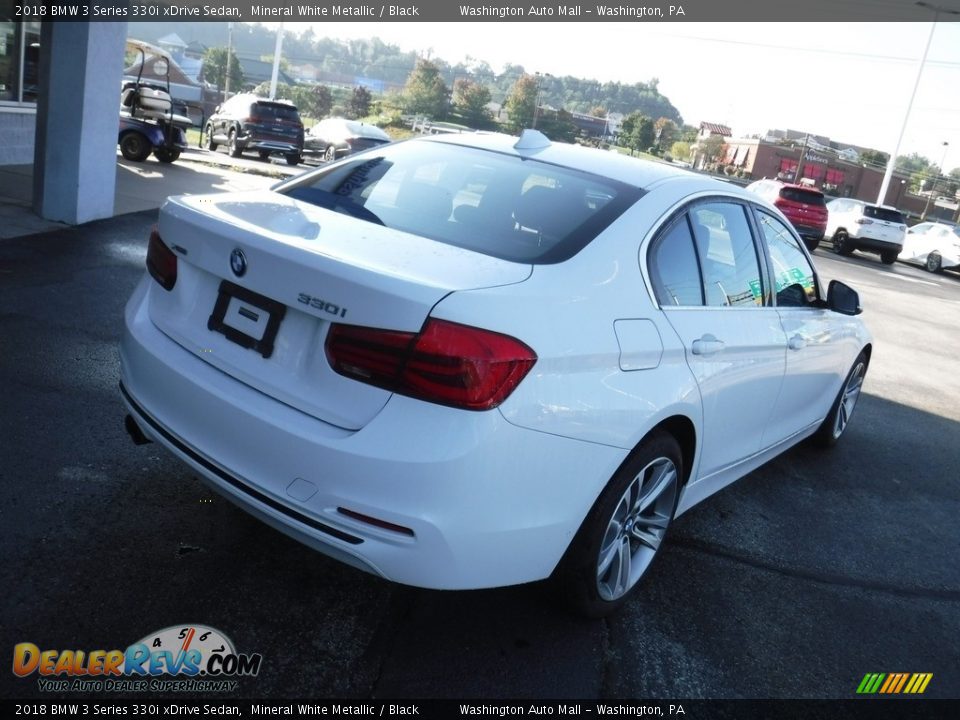 2018 BMW 3 Series 330i xDrive Sedan Mineral White Metallic / Black Photo #9