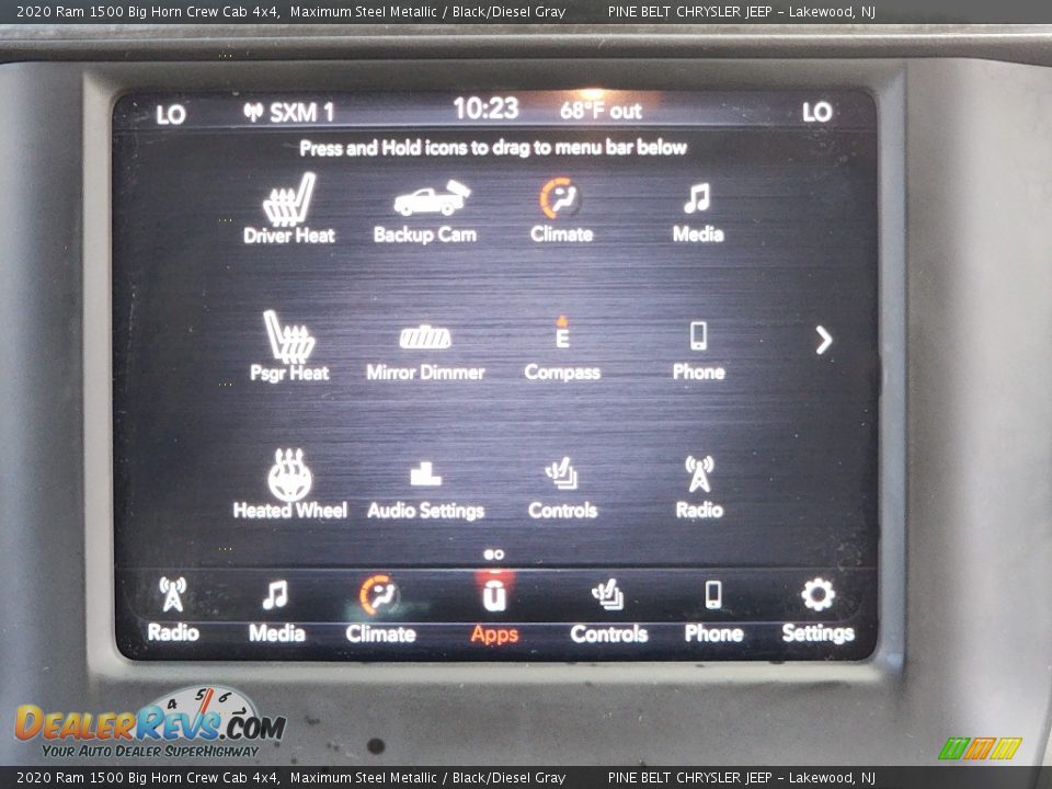 2020 Ram 1500 Big Horn Crew Cab 4x4 Maximum Steel Metallic / Black/Diesel Gray Photo #11