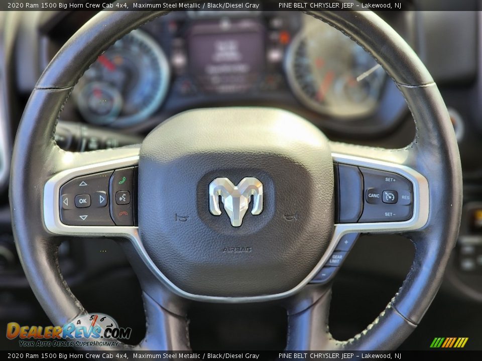 2020 Ram 1500 Big Horn Crew Cab 4x4 Maximum Steel Metallic / Black/Diesel Gray Photo #14