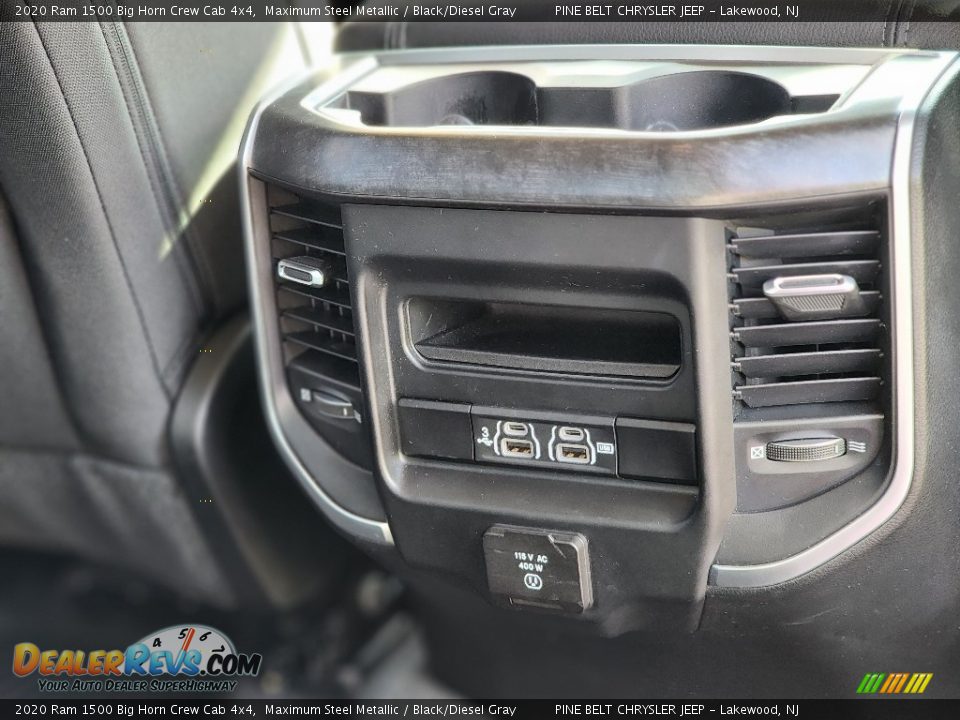 2020 Ram 1500 Big Horn Crew Cab 4x4 Maximum Steel Metallic / Black/Diesel Gray Photo #15