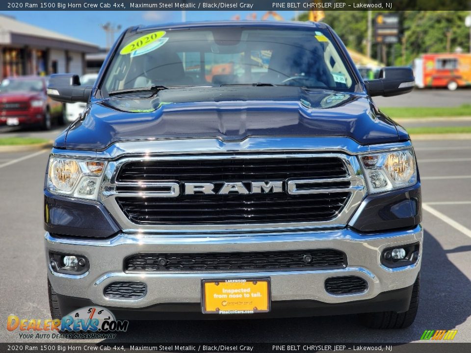 2020 Ram 1500 Big Horn Crew Cab 4x4 Maximum Steel Metallic / Black/Diesel Gray Photo #17