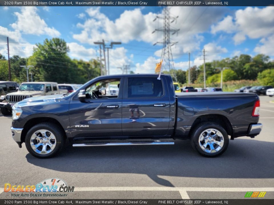 2020 Ram 1500 Big Horn Crew Cab 4x4 Maximum Steel Metallic / Black/Diesel Gray Photo #18