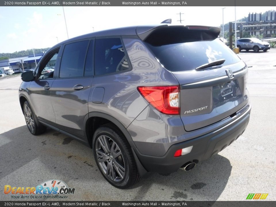 2020 Honda Passport EX-L AWD Modern Steel Metallic / Black Photo #8