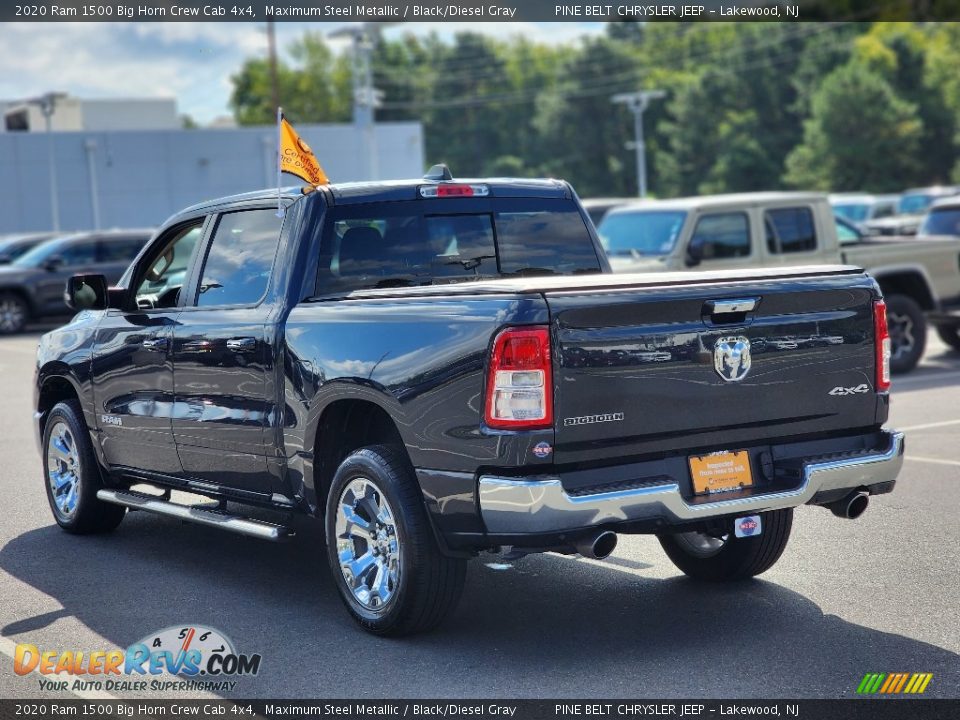 2020 Ram 1500 Big Horn Crew Cab 4x4 Maximum Steel Metallic / Black/Diesel Gray Photo #19