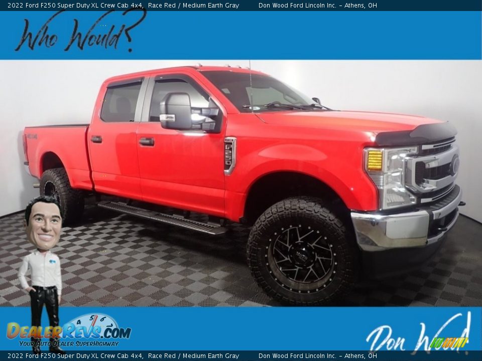 2022 Ford F250 Super Duty XL Crew Cab 4x4 Race Red / Medium Earth Gray Photo #1