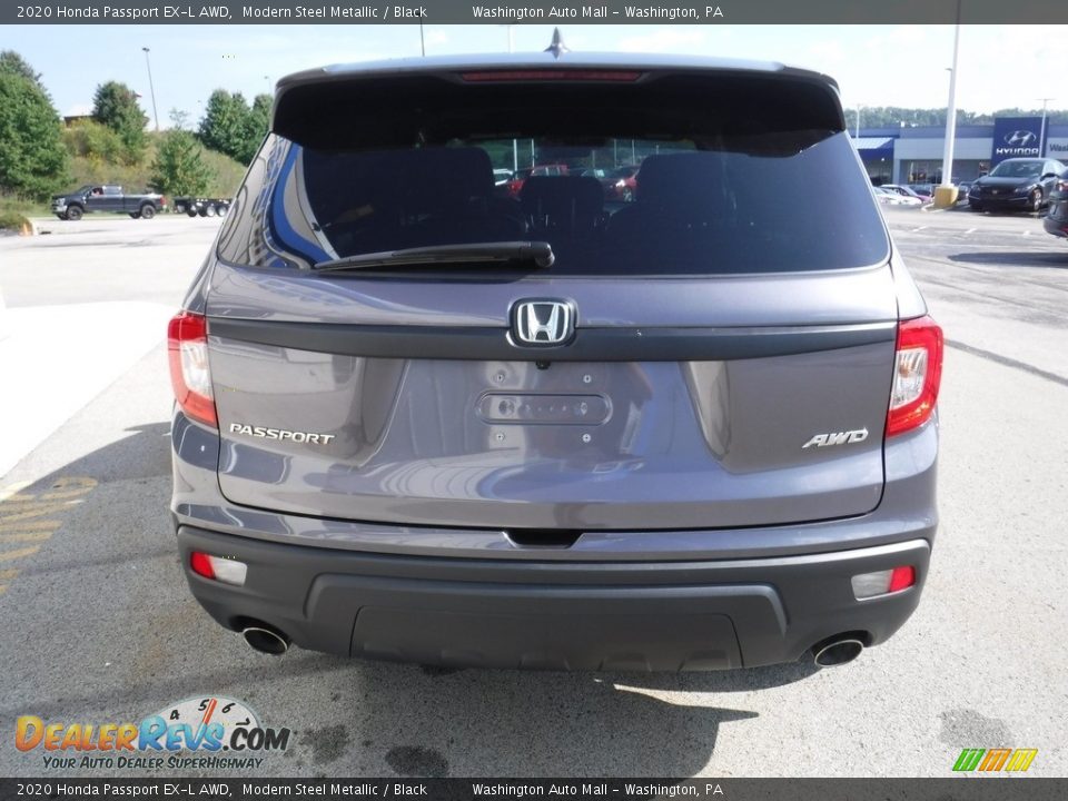 2020 Honda Passport EX-L AWD Modern Steel Metallic / Black Photo #9