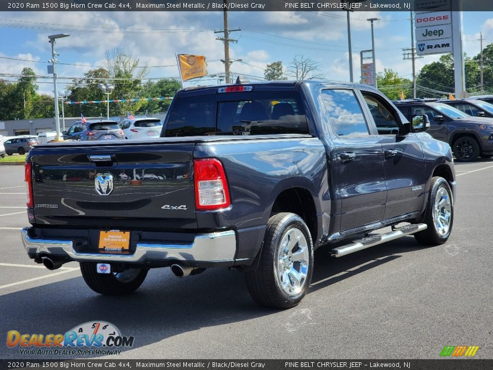 2020 Ram 1500 Big Horn Crew Cab 4x4 Maximum Steel Metallic / Black/Diesel Gray Photo #21