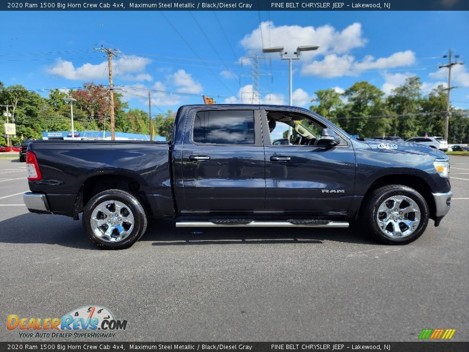2020 Ram 1500 Big Horn Crew Cab 4x4 Maximum Steel Metallic / Black/Diesel Gray Photo #22