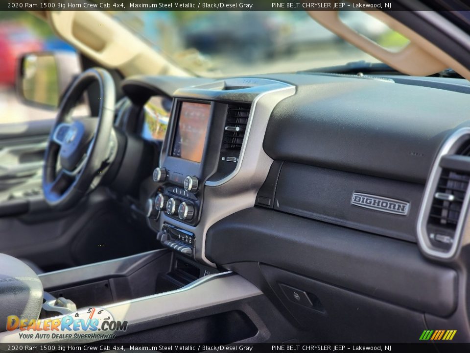 2020 Ram 1500 Big Horn Crew Cab 4x4 Maximum Steel Metallic / Black/Diesel Gray Photo #25