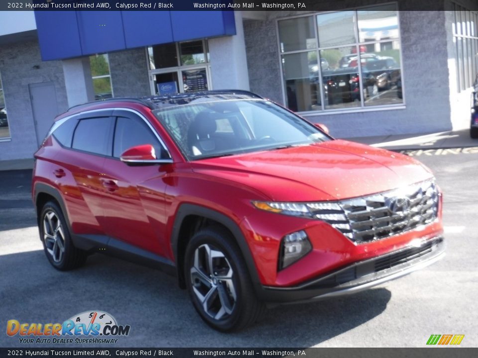 2022 Hyundai Tucson Limited AWD Calypso Red / Black Photo #1