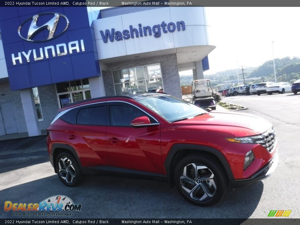 2022 Hyundai Tucson Limited AWD Calypso Red / Black Photo #2