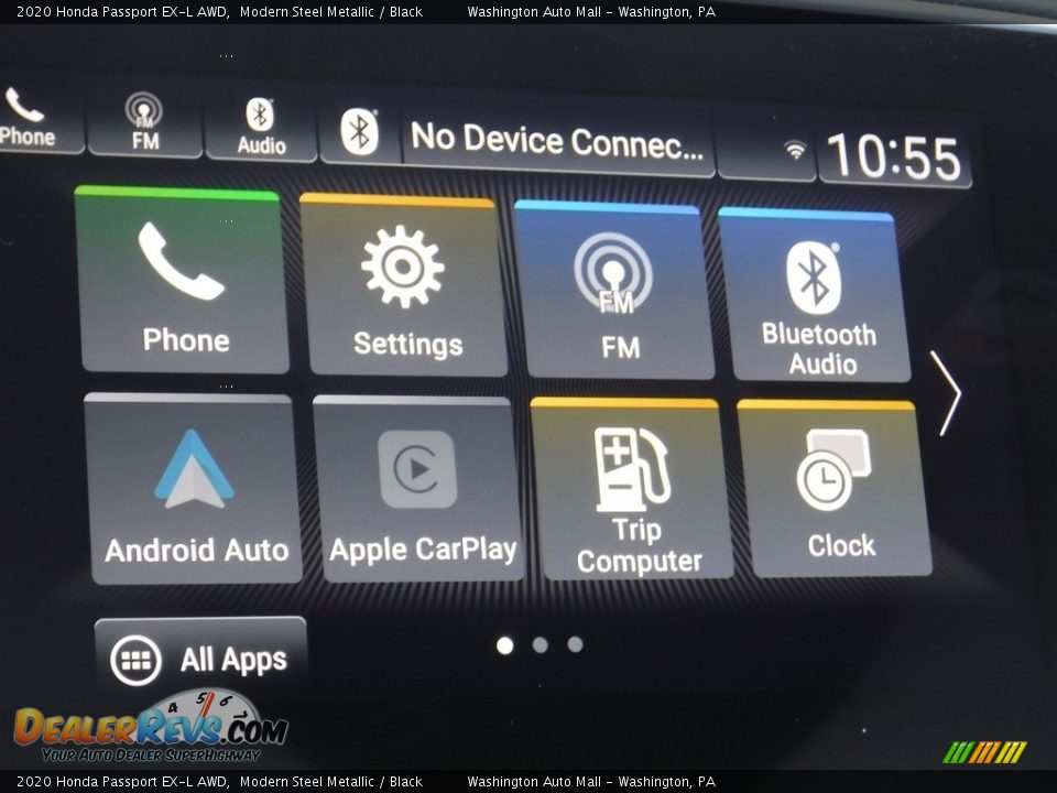 2020 Honda Passport EX-L AWD Modern Steel Metallic / Black Photo #20