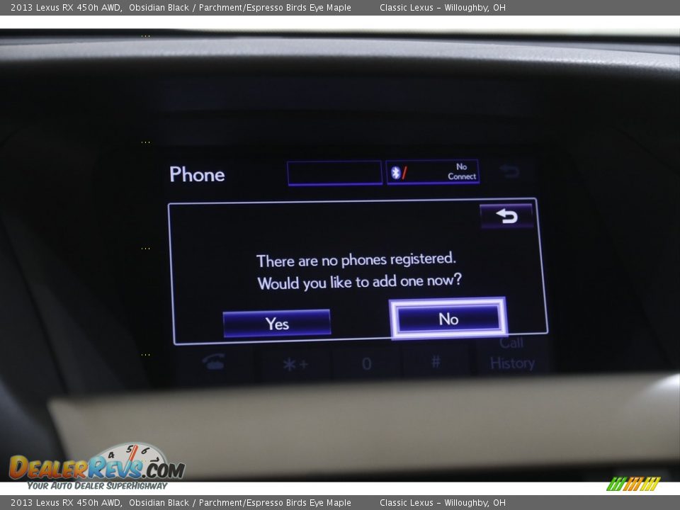 2013 Lexus RX 450h AWD Obsidian Black / Parchment/Espresso Birds Eye Maple Photo #13