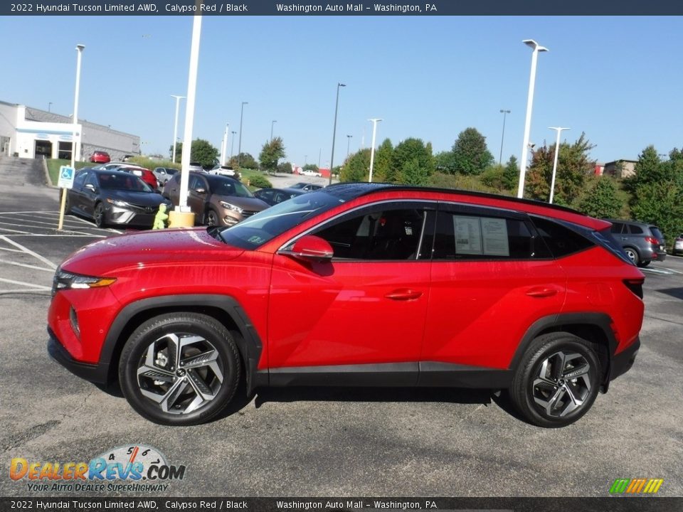 2022 Hyundai Tucson Limited AWD Calypso Red / Black Photo #7