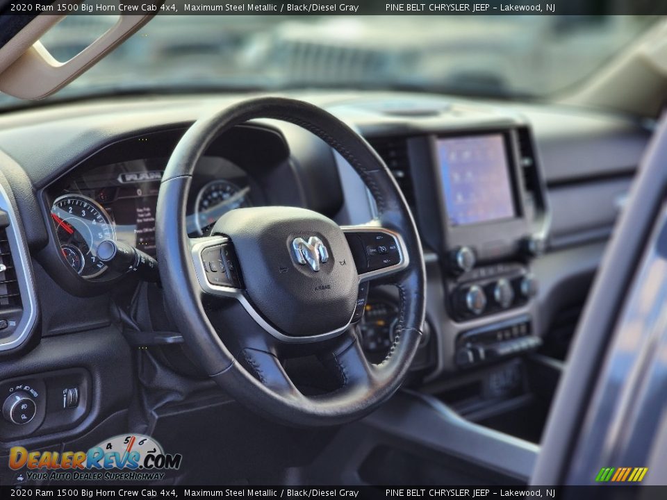 2020 Ram 1500 Big Horn Crew Cab 4x4 Maximum Steel Metallic / Black/Diesel Gray Photo #34