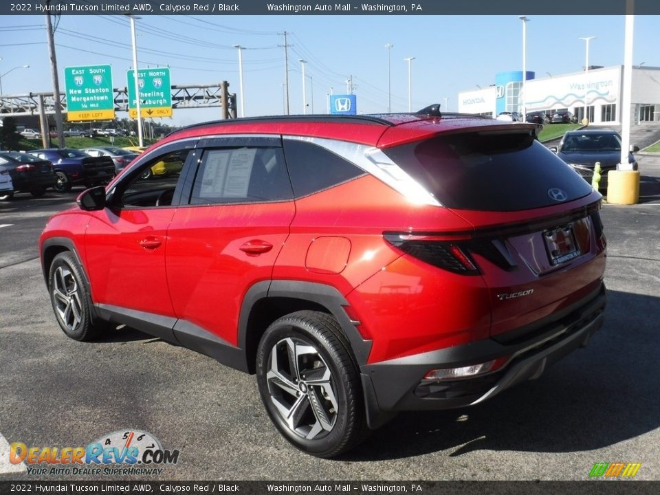 2022 Hyundai Tucson Limited AWD Calypso Red / Black Photo #8