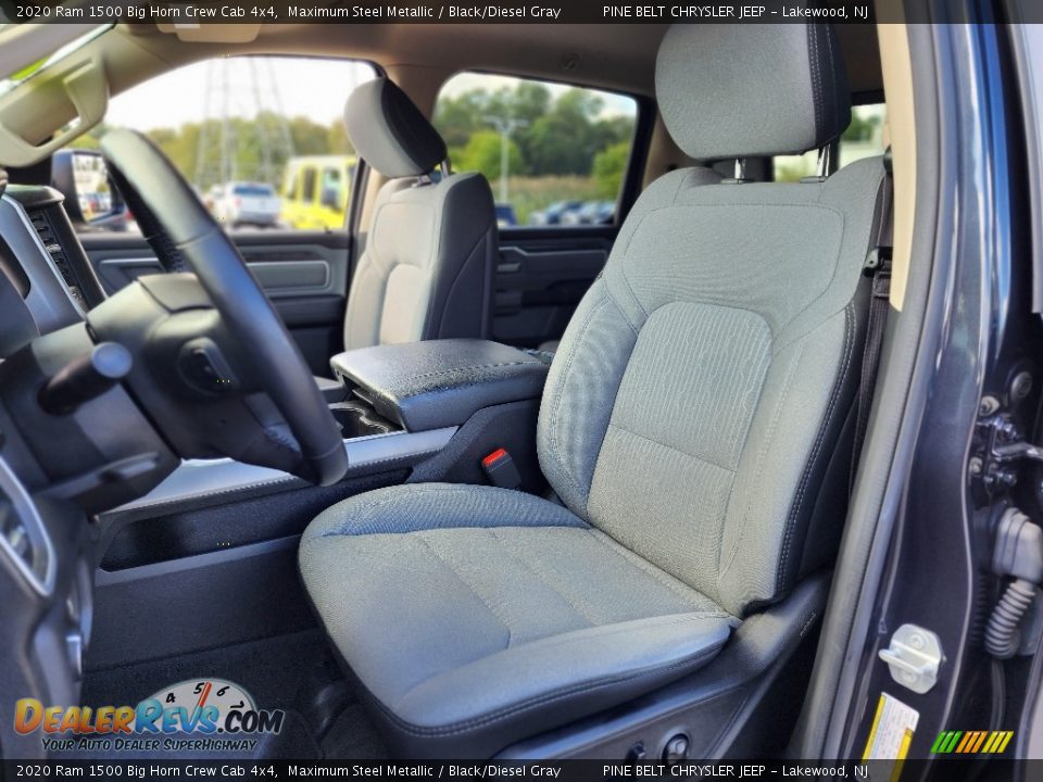 2020 Ram 1500 Big Horn Crew Cab 4x4 Maximum Steel Metallic / Black/Diesel Gray Photo #36