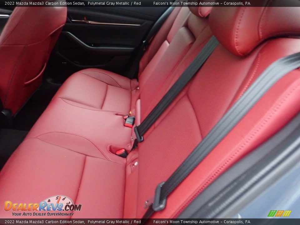 2022 Mazda Mazda3 Carbon Edition Sedan Polymetal Gray Metallic / Red Photo #11