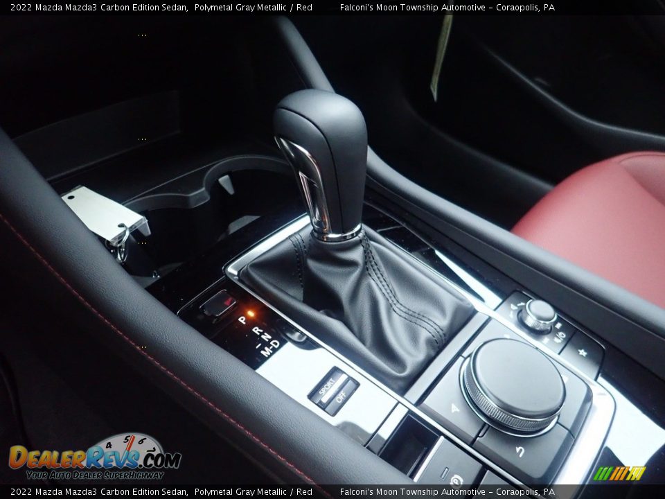 2022 Mazda Mazda3 Carbon Edition Sedan Polymetal Gray Metallic / Red Photo #16