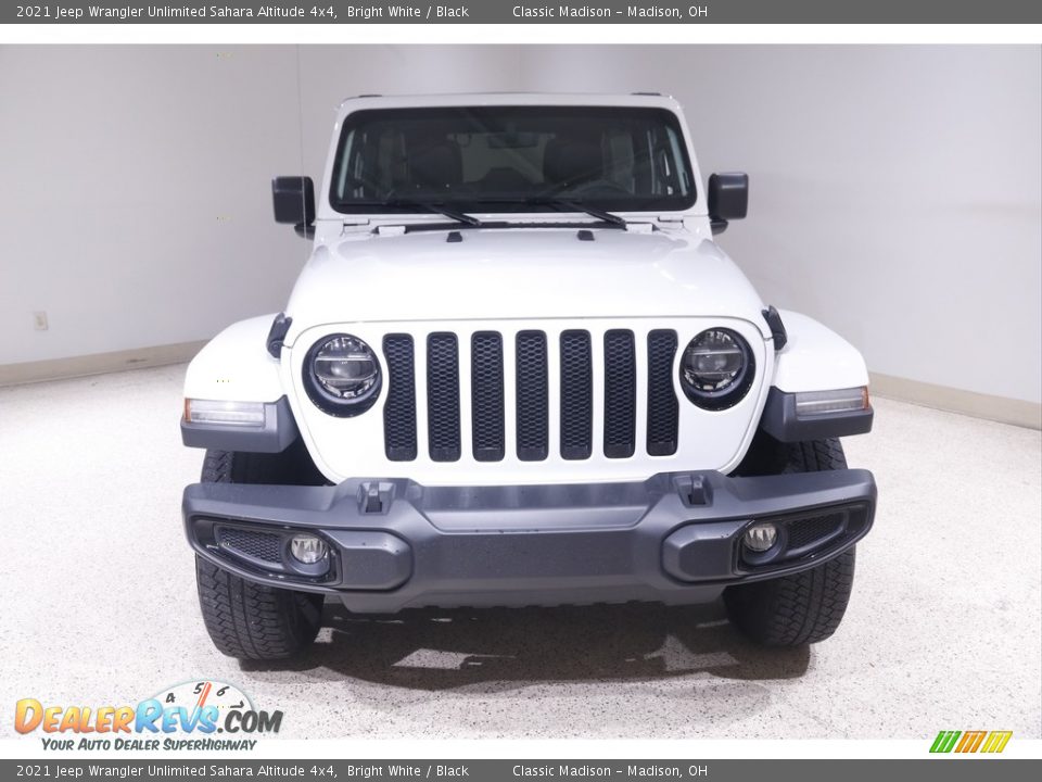 2021 Jeep Wrangler Unlimited Sahara Altitude 4x4 Bright White / Black Photo #2