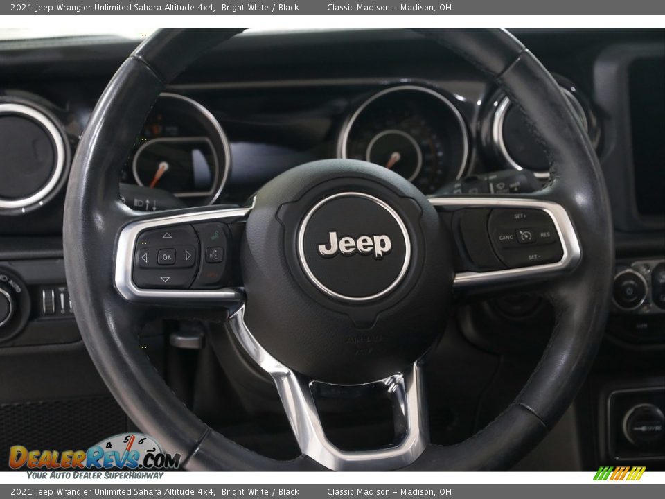 2021 Jeep Wrangler Unlimited Sahara Altitude 4x4 Bright White / Black Photo #7