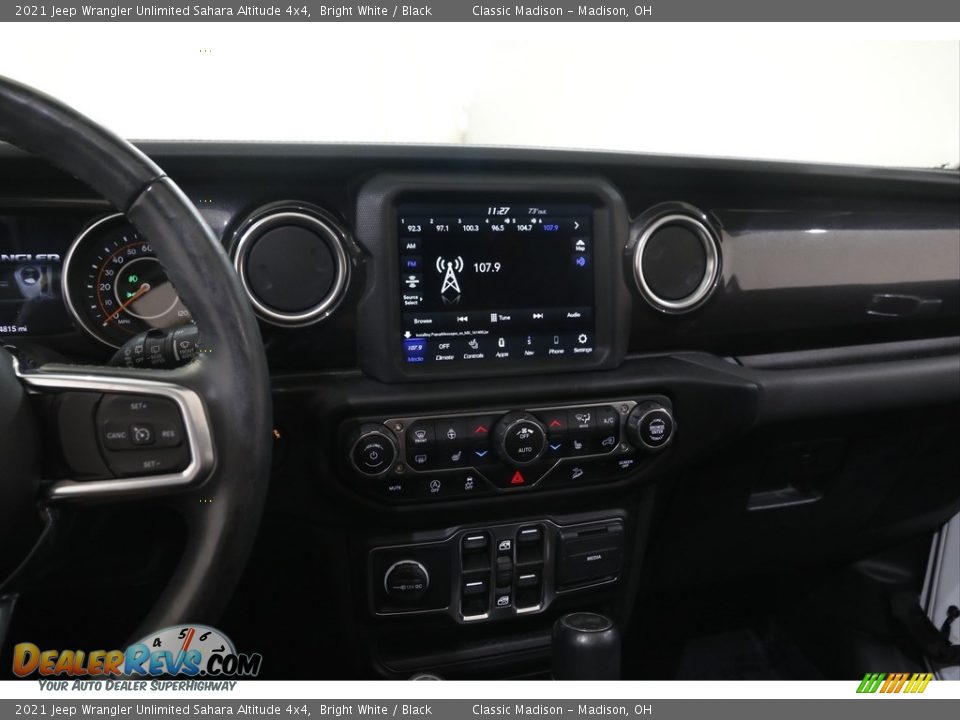 2021 Jeep Wrangler Unlimited Sahara Altitude 4x4 Bright White / Black Photo #9