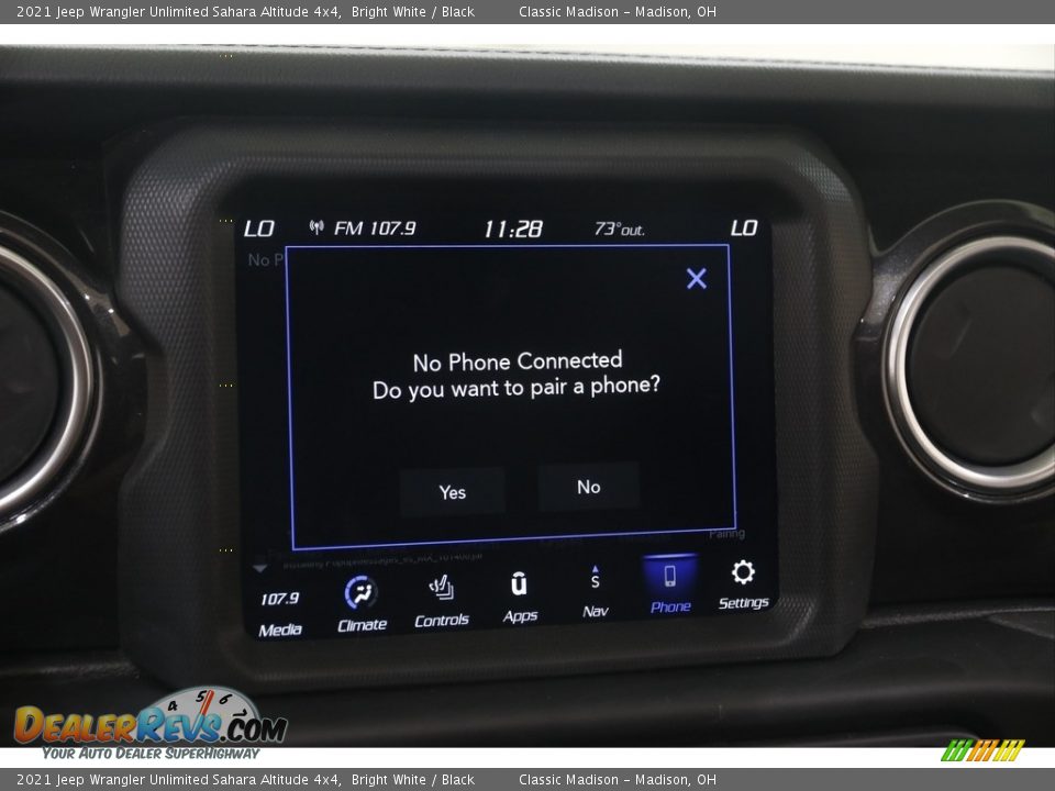 2021 Jeep Wrangler Unlimited Sahara Altitude 4x4 Bright White / Black Photo #13