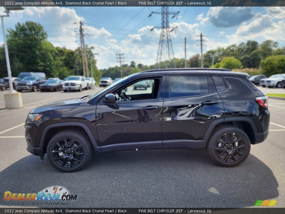 Diamond Black Crystal Pearl 2022 Jeep Compass Altitude 4x4 Photo #3