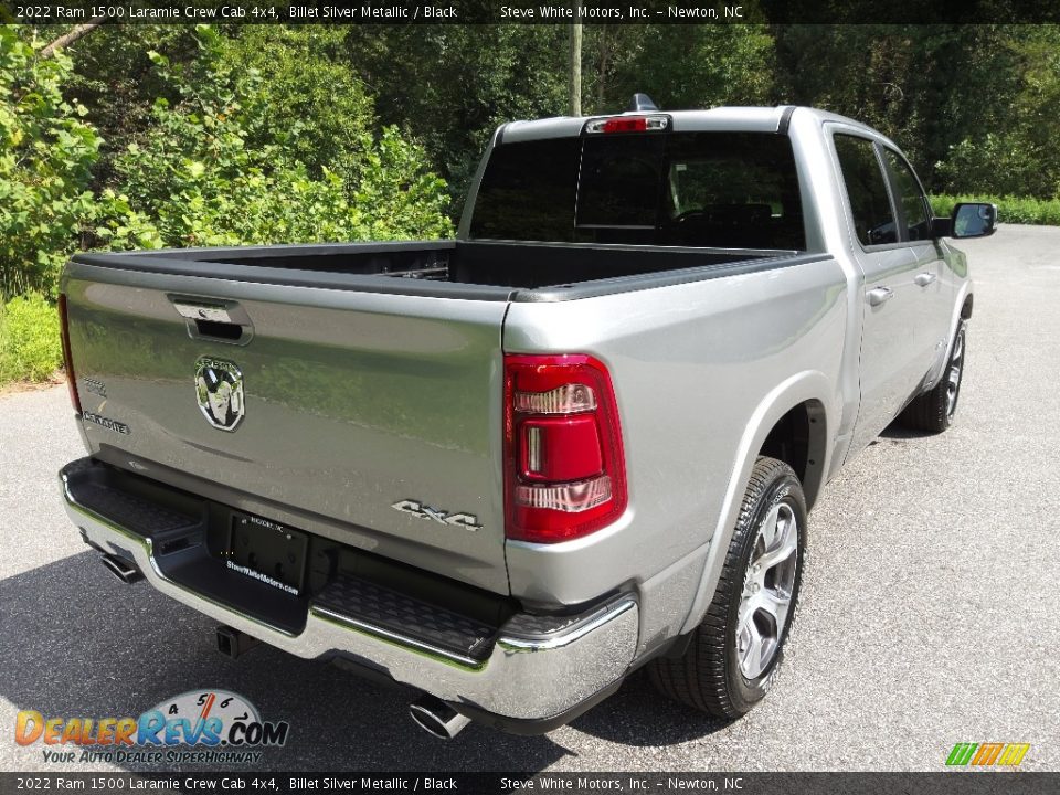 2022 Ram 1500 Laramie Crew Cab 4x4 Billet Silver Metallic / Black Photo #6