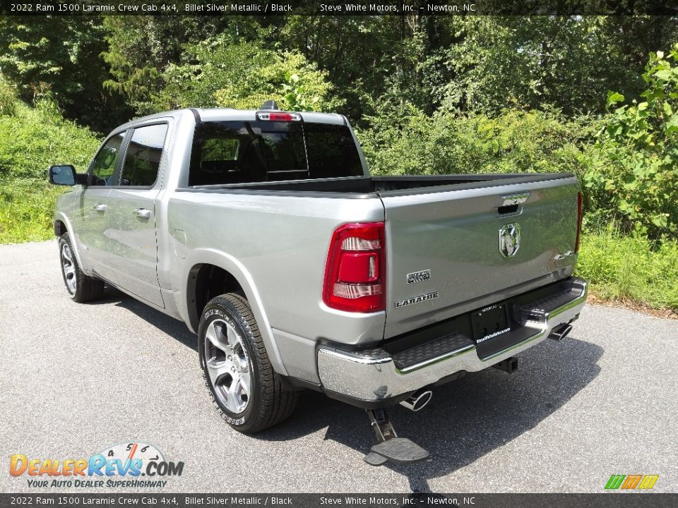 2022 Ram 1500 Laramie Crew Cab 4x4 Billet Silver Metallic / Black Photo #9