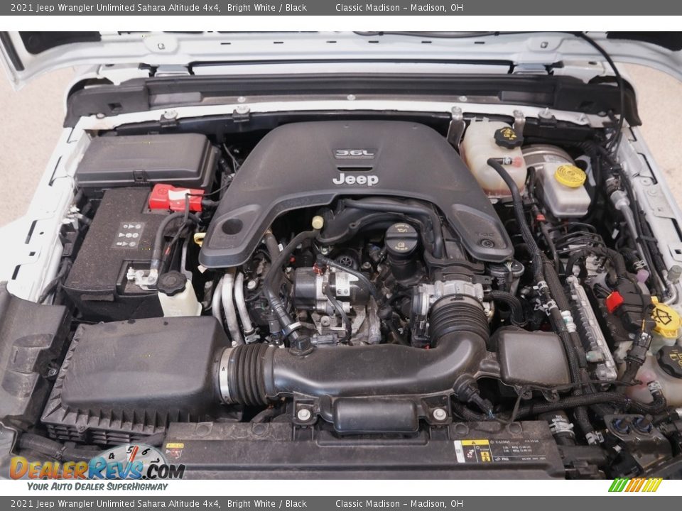2021 Jeep Wrangler Unlimited Sahara Altitude 4x4 Bright White / Black Photo #22