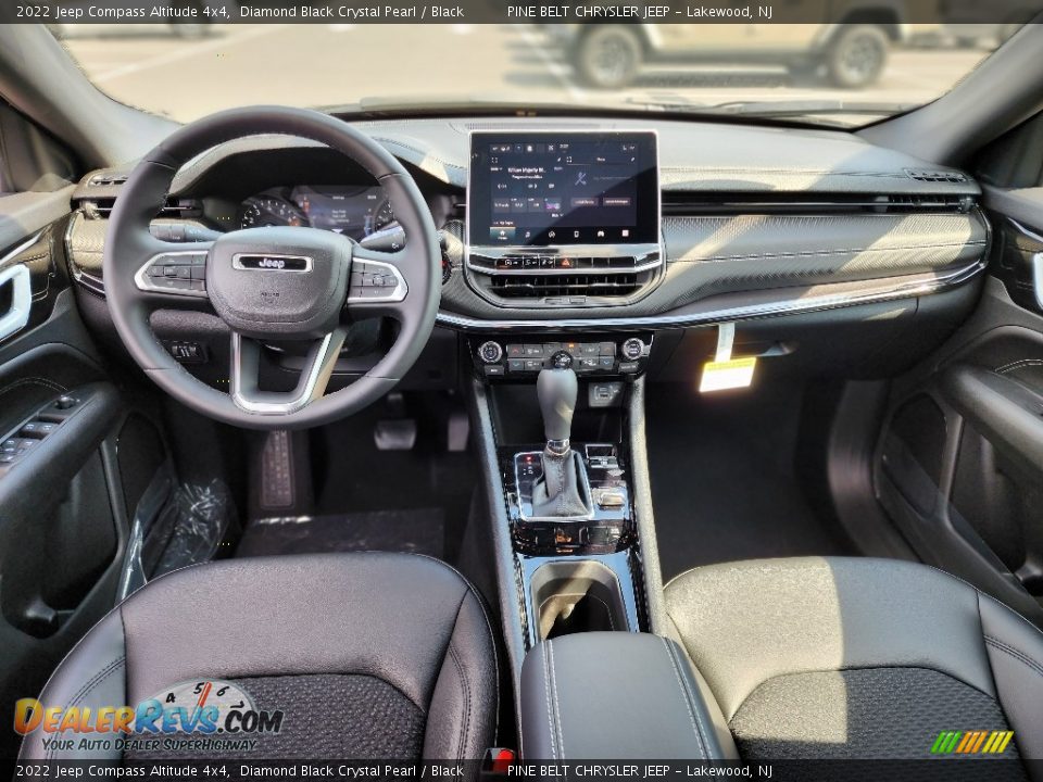 Black Interior - 2022 Jeep Compass Altitude 4x4 Photo #9