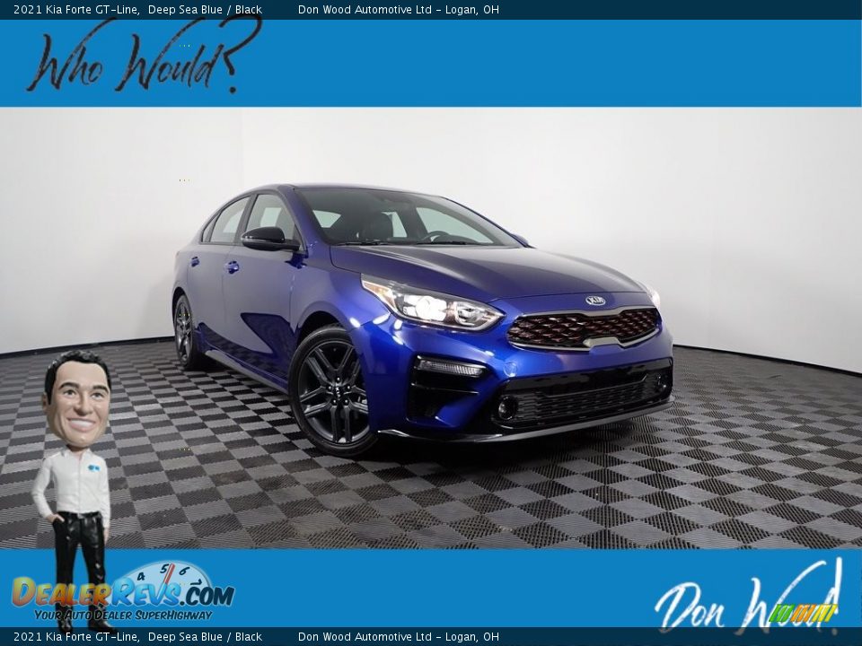 2021 Kia Forte GT-Line Deep Sea Blue / Black Photo #1