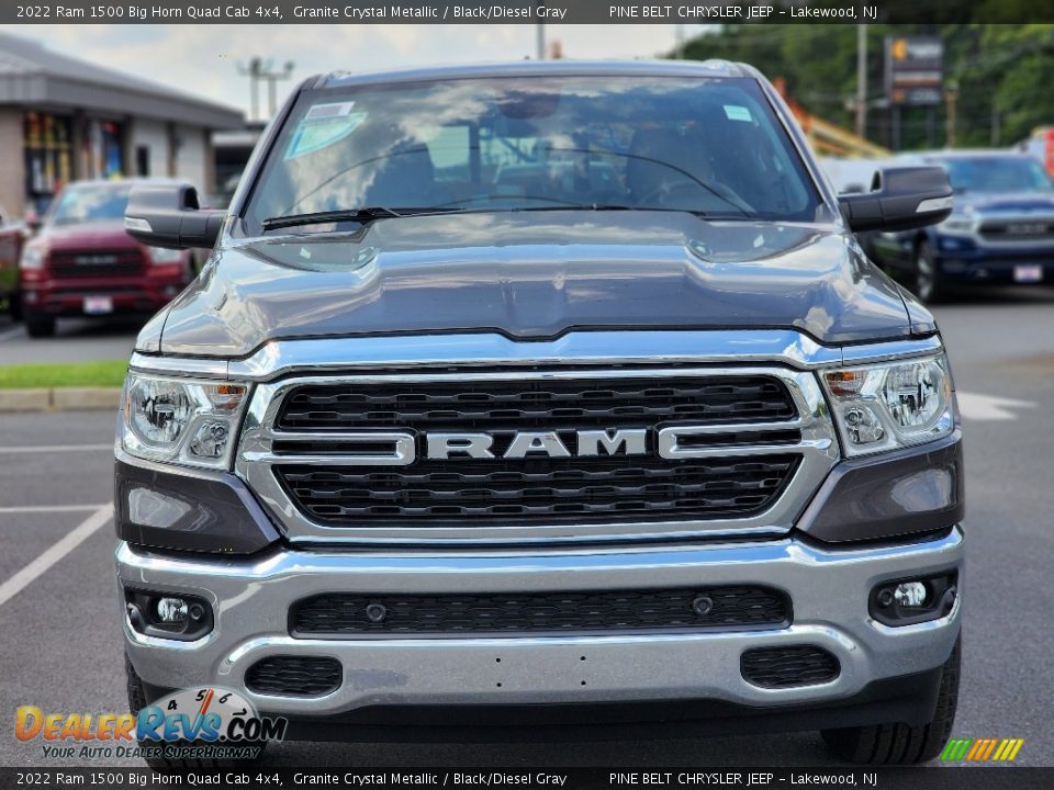 2022 Ram 1500 Big Horn Quad Cab 4x4 Granite Crystal Metallic / Black/Diesel Gray Photo #2