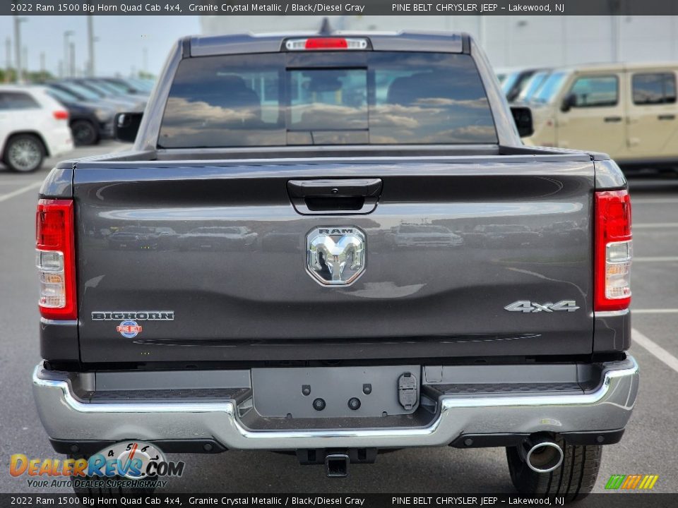 2022 Ram 1500 Big Horn Quad Cab 4x4 Granite Crystal Metallic / Black/Diesel Gray Photo #5