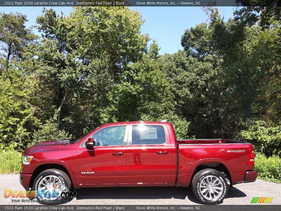 Delmonico Red Pearl 2022 Ram 1500 Laramie Crew Cab 4x4 Photo #1