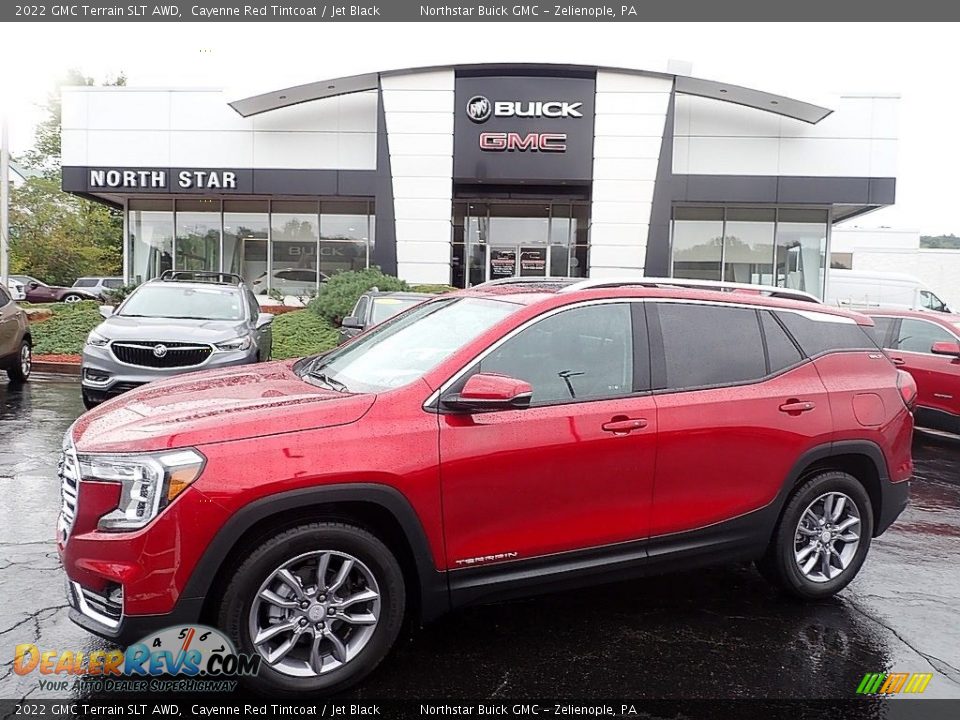 2022 GMC Terrain SLT AWD Cayenne Red Tintcoat / Jet Black Photo #1