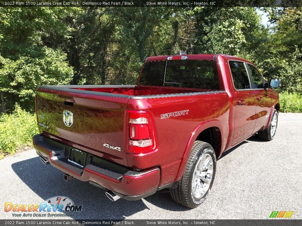 2022 Ram 1500 Laramie Crew Cab 4x4 Delmonico Red Pearl / Black Photo #6