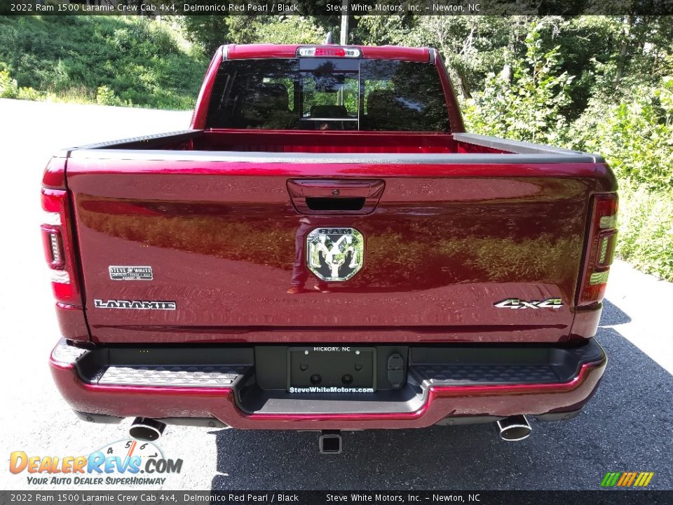 2022 Ram 1500 Laramie Crew Cab 4x4 Delmonico Red Pearl / Black Photo #7