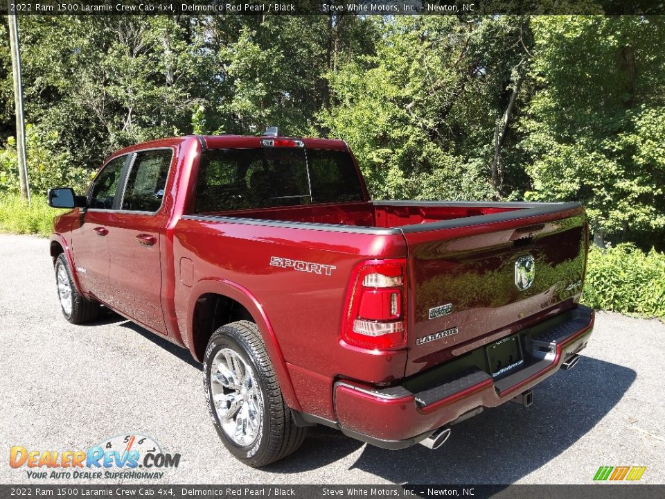 2022 Ram 1500 Laramie Crew Cab 4x4 Delmonico Red Pearl / Black Photo #9