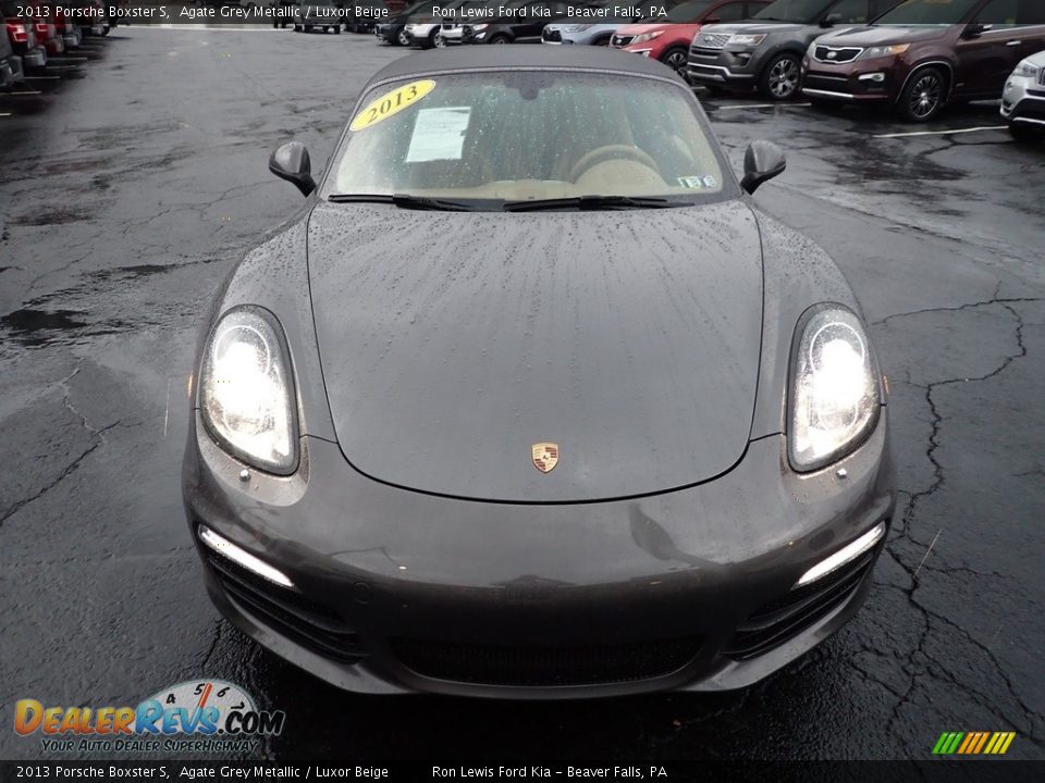 2013 Porsche Boxster S Agate Grey Metallic / Luxor Beige Photo #3