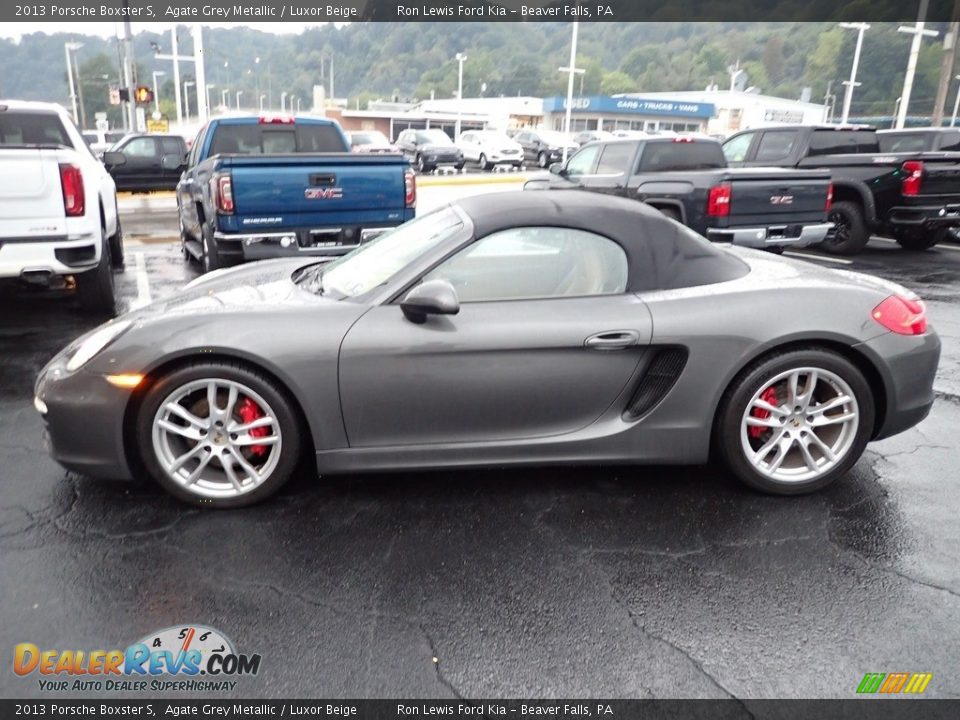 2013 Porsche Boxster S Agate Grey Metallic / Luxor Beige Photo #5