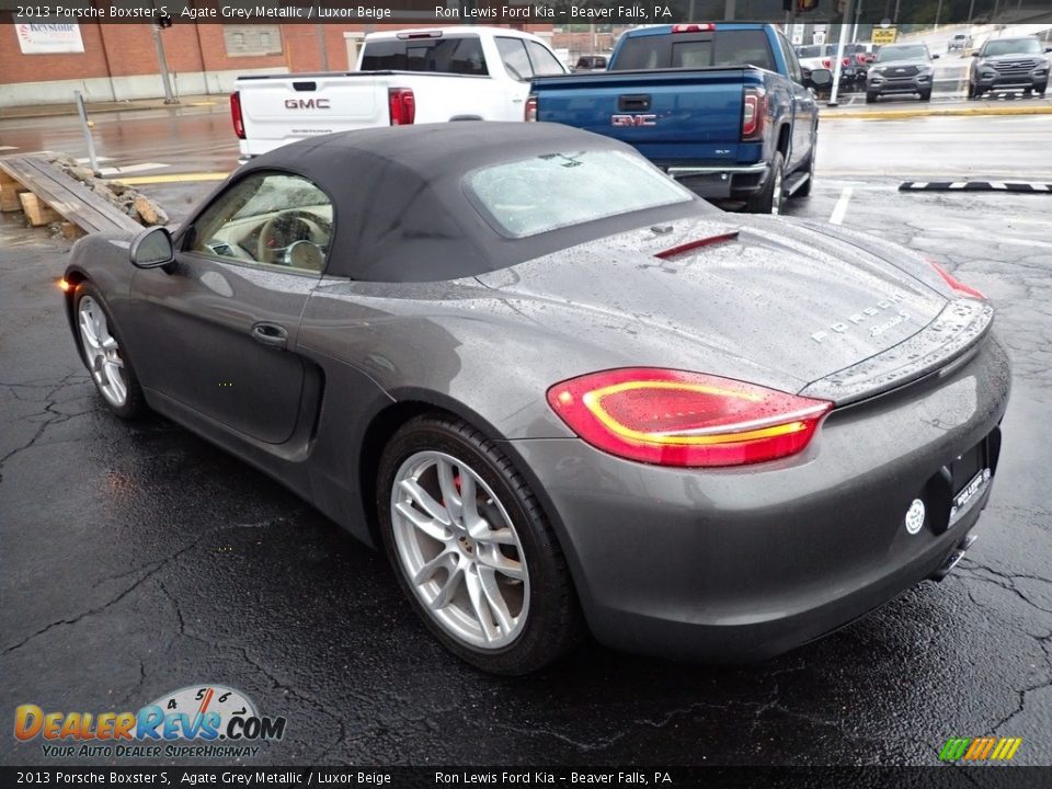 2013 Porsche Boxster S Agate Grey Metallic / Luxor Beige Photo #6