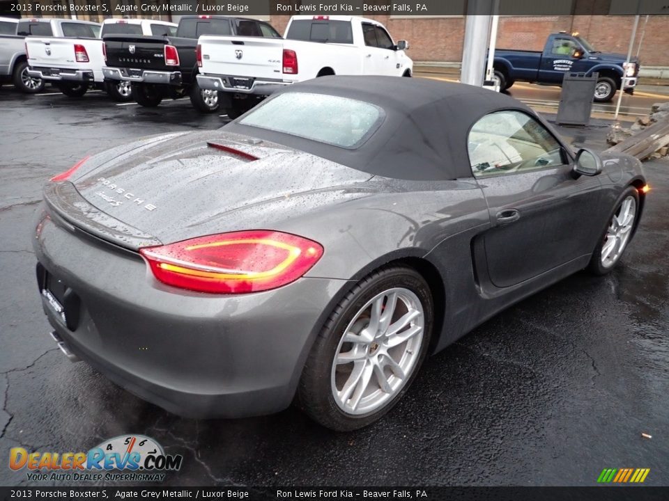 2013 Porsche Boxster S Agate Grey Metallic / Luxor Beige Photo #8