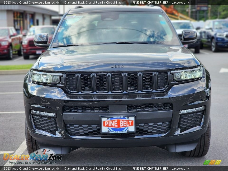 2023 Jeep Grand Cherokee L Limited 4x4 Diamond Black Crystal Pearl / Global Black Photo #2