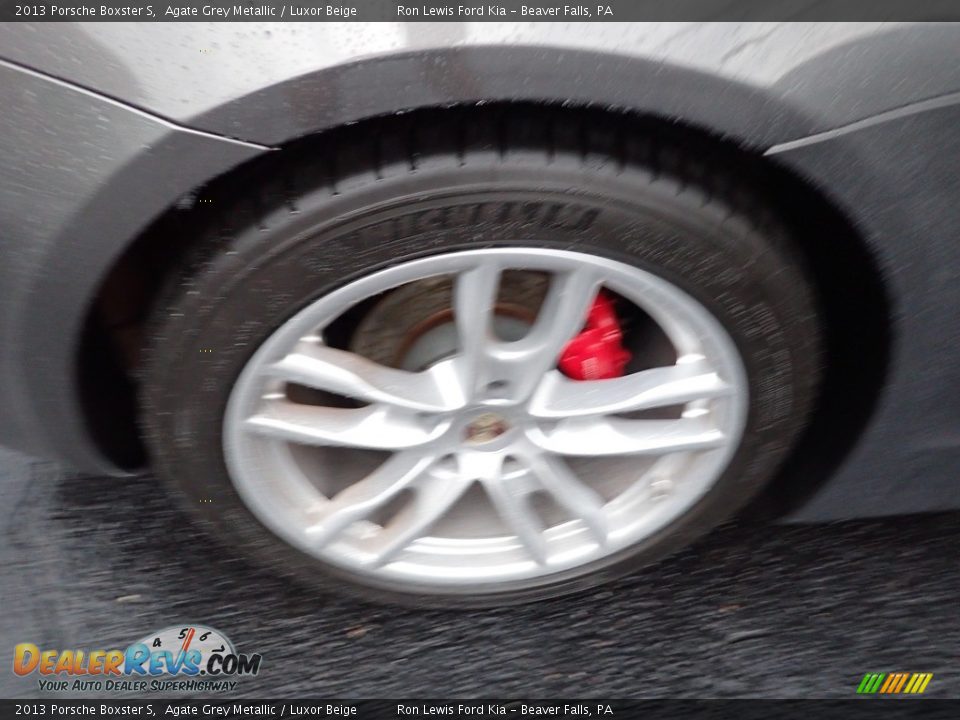 2013 Porsche Boxster S Agate Grey Metallic / Luxor Beige Photo #9